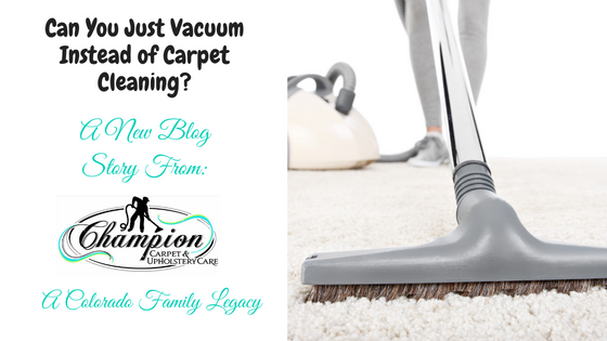 Can You Just Vacuum Instead of Carpet Cleaning?