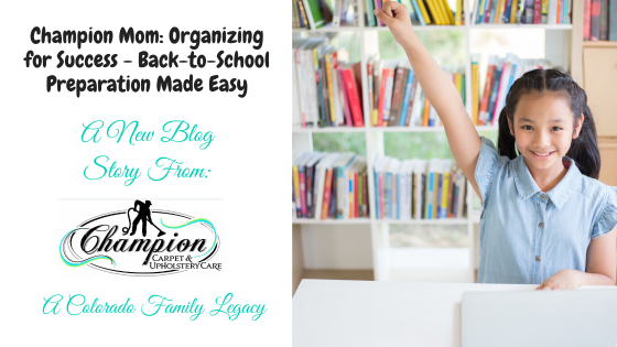 Champion Mom: Organizing for Success - Back-to-School Preparation Made Easy
