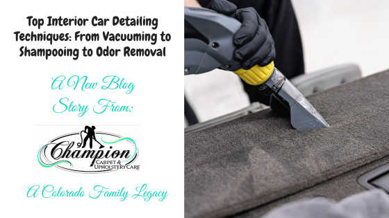 Top Interior Car Detailing Techniques: From Vacuuming to Shampooing to Odor Removal