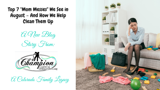Top 7 Messes We See in August and How We Help Clean Them Up